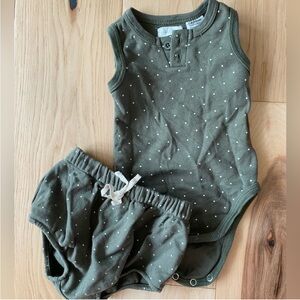 Jamie Kay green polka dot set